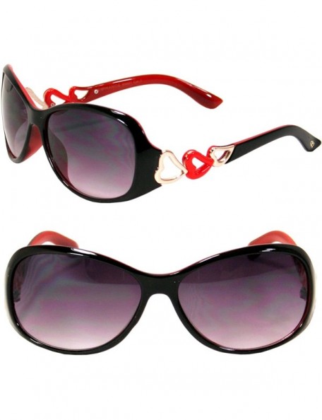 Butterfly Women's Sexy Butterfly Designer Celebrity Sunglasses SA10009 - Red - C811KGCX5OH $10.90