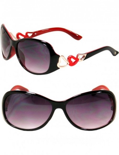 Butterfly Women's Sexy Butterfly Designer Celebrity Sunglasses SA10009 - Red - C811KGCX5OH $10.90