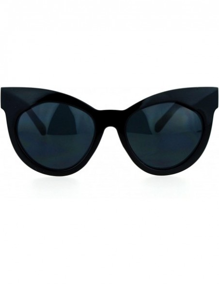 Oversized Oversized Cateye Sunglasses Womens Arrow Design Fashion Eyewear UV400 - Black - CI188WD94A3 $11.84