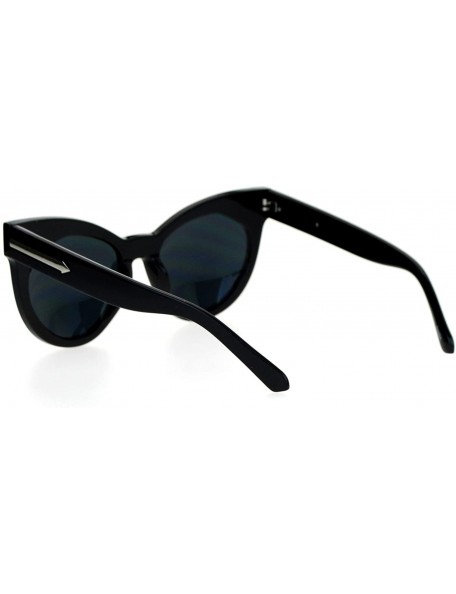 Oversized Oversized Cateye Sunglasses Womens Arrow Design Fashion Eyewear UV400 - Black - CI188WD94A3 $11.84