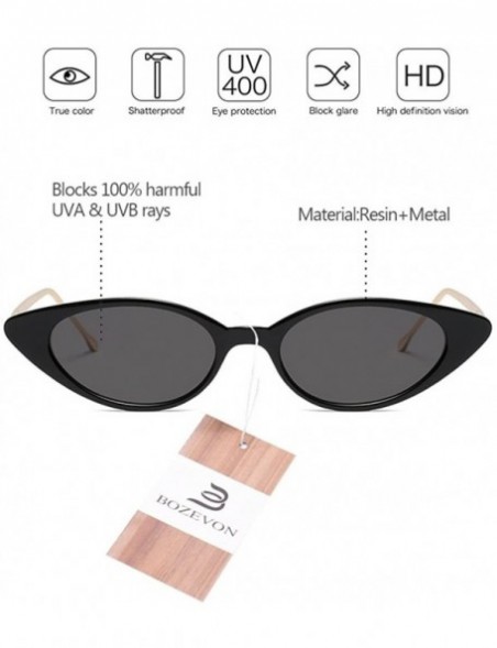 Oversized Womens Fashion Small-Frame Glasses Sunglasses Vintage Metal Frame UV400 - Style 01 - C518GUDZ7HM $9.00