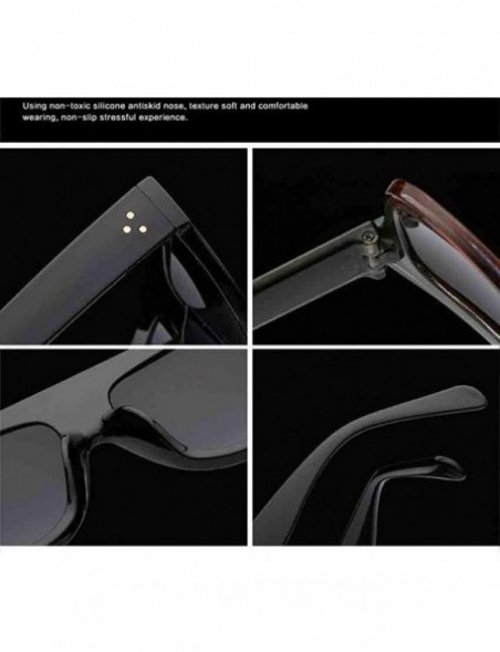 Sport Men Women Sunglasses Outdoor Vintage Square Mirrored Eyewear Glasses for 100% UV Protection - A - CV18O9YG75Q $10.58