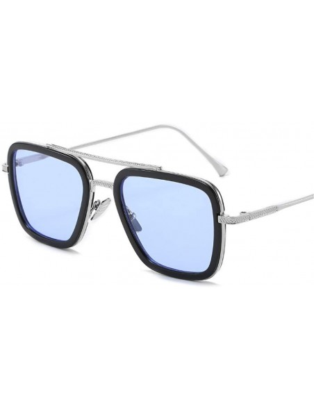 Rectangular Vintage Sunglasses Men Women Goggles Windproof Steam Punk Sun Glasses - C1 - CV194OI4SEX $16.21