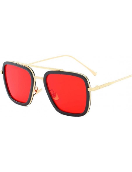 Rectangular Vintage Sunglasses Men Women Goggles Windproof Steam Punk Sun Glasses - C1 - CV194OI4SEX $16.21