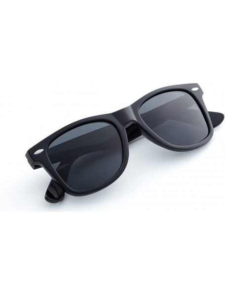 Rimless Classic Polarized Sunglasses - Shiny Black - Smoke - C411OXK2PW1 $11.02