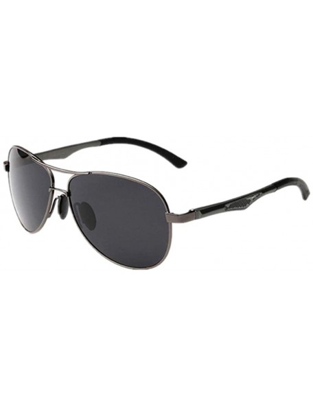 Rimless Mens Vintage UV400 Polarized Sunglass Men Driving Fishing Pilot Sun Glasses - Grey F Grey - C7182SDEXR7 $11.60