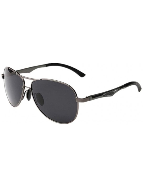 Rimless Mens Vintage UV400 Polarized Sunglass Men Driving Fishing Pilot Sun Glasses - Grey F Grey - C7182SDEXR7 $11.60