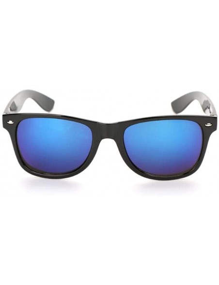 Oversized Classic Sunglasses Women Sunglasses Men Driving Mirrors Black Frame Blue - Green - CC18XE06OKO $7.98