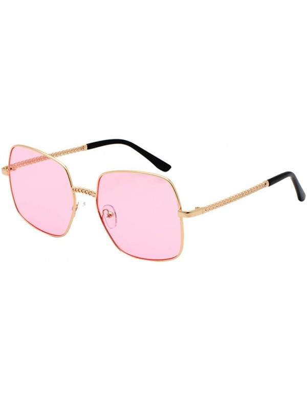 Sport Sun Glass for Men-Polarized Sunglasses For Women Man Mirrored Lens Fashion Goggle Eyewear - Pink - C218XL273CS $5.23