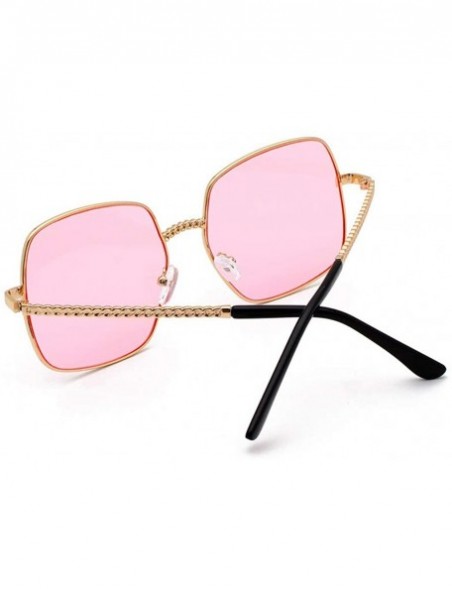 Sport Sun Glass for Men-Polarized Sunglasses For Women Man Mirrored Lens Fashion Goggle Eyewear - Pink - C218XL273CS $5.23