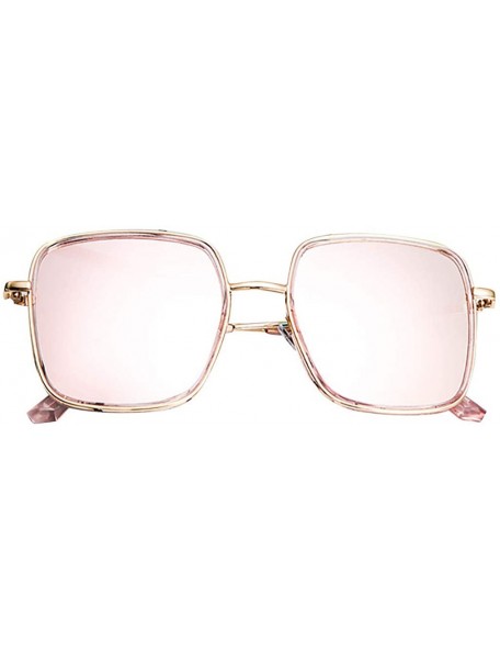 Aviator Sport Sunglasses New Retro Classic Trendy Stylish Glasses for Men Women - Pink - CY18UHH2N2H $9.64