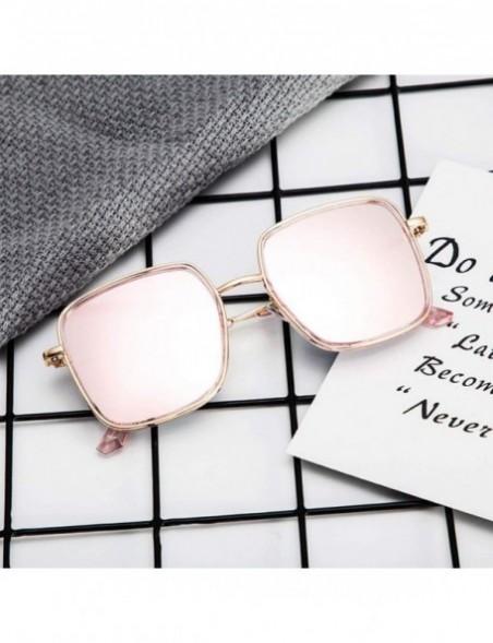 Aviator Sport Sunglasses New Retro Classic Trendy Stylish Glasses for Men Women - Pink - CY18UHH2N2H $9.64