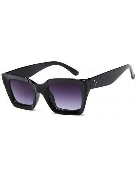 Square 2019 New Square Sunglasses Women Italy Luxury Brand Designer Women BrightBlack - Doublegray - C818XGESY92 $8.47
