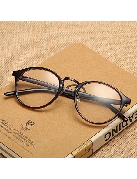 Round Retro Fashion Round Distance Glasses Full Rims - 2.00 Lens Nearsighted Eyewear Everyday Use Mens Womens - CK18QYWSEM2 $...