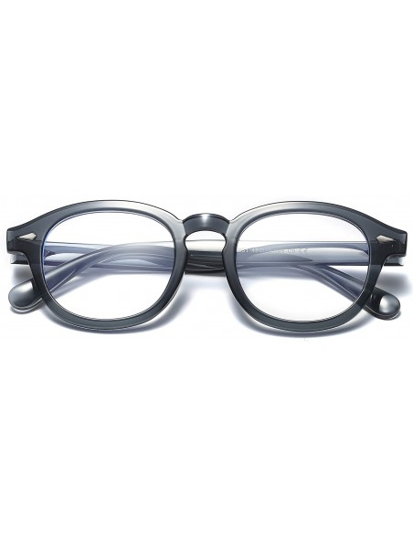 Round Vintage Johnny Depp Round Sunglasses Tint Lens Nerd Colorful Eyewear See Through Film Tony stark Glasses - 8 - CW18AK68...