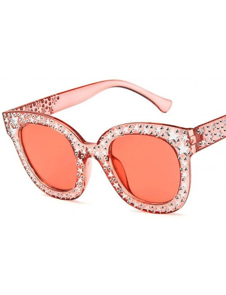 Aviator Stars Dot Cat Eye Sunglasses Women Fashion Women Sun Glasses Female Eyewear 7 - 5 - C418XEC76K4 $10.73