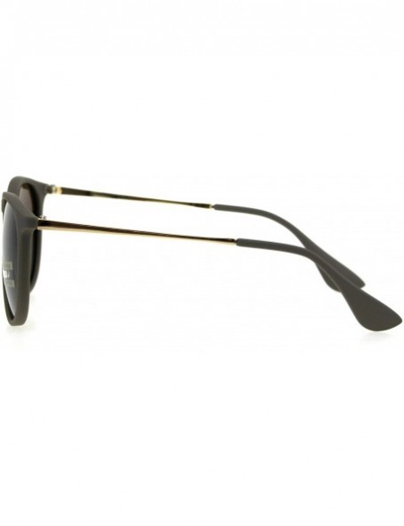 Round Polarized Mens Thin Plastic Keyhole Horn Rim Mod Fashion Sunglasses - Beige Brown - CO18H3ZTH4D $13.51