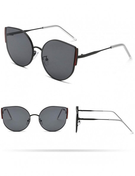 Square Vintage Sunglasses- Fashion Irregular Shape Glasses Retro Style Unisex - Red - C618RQXHOX0 $9.93
