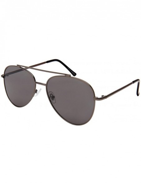 Aviator Modern Aviators w/Flat Colored Lens 5118 - Flsd gunmetal - CG1852S0L84 $10.11