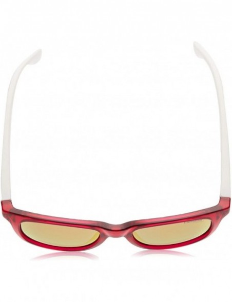 Square CARRERINO 20 Rectangular Sunglasses - White Pink Gold/Pink - 46mm - 17mm - C517WYCT6Z0 $47.96