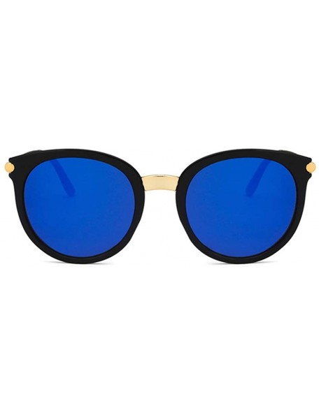 Oval Women Sunglasses Retro Gradient Brown Grey Drive Holiday Oval Non-Polarized UV400 - Gradient Brown Black - CW18RKGXNDE $...