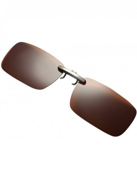 Oversized Sunglasses for Men Women Polarized Sunglasses Clip On Glasses Sunglasses Driving Glasses - Coffee - CS18QMY6KKG $8.38