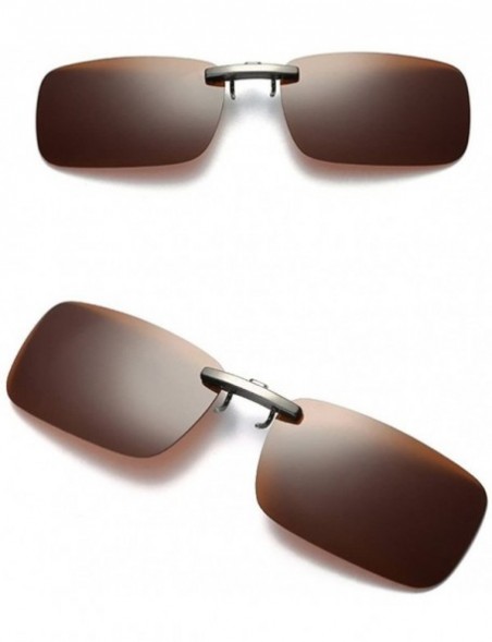 Oversized Sunglasses for Men Women Polarized Sunglasses Clip On Glasses Sunglasses Driving Glasses - Coffee - CS18QMY6KKG $8.38