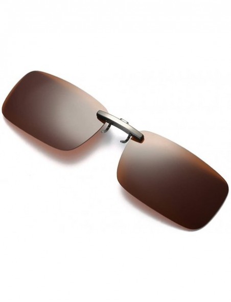 Oversized Sunglasses for Men Women Polarized Sunglasses Clip On Glasses Sunglasses Driving Glasses - Coffee - CS18QMY6KKG $8.38