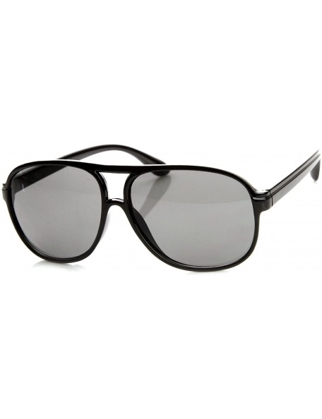 Aviator 80s Vintage Retro Plastic Aviator Sunglasses Capsule Edition - Black - C511O3VWBU1 $8.02