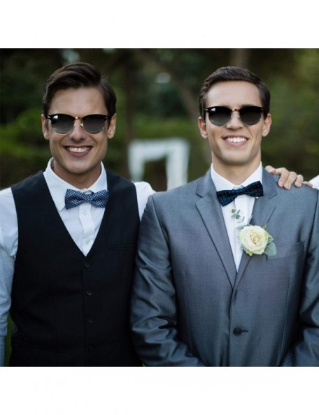 Wayfarer Bachelor Party Supplies 8PCS Wedding Sunglasses for Groom- Best Man- Groomsmen - Black-2 - CO18AI4EQMT $23.87