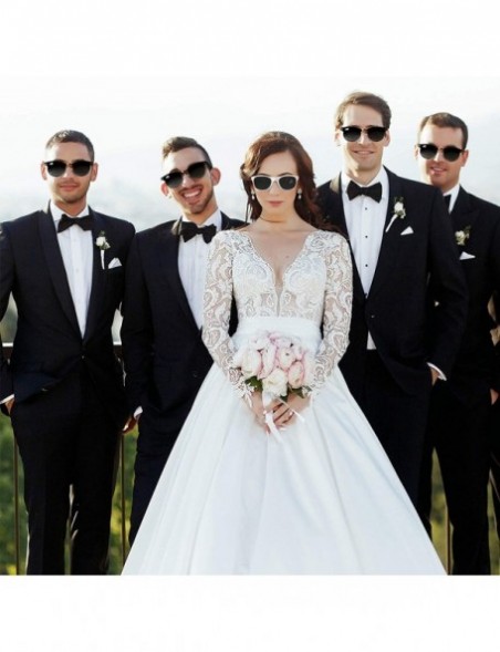 Wayfarer Bachelor Party Supplies 8PCS Wedding Sunglasses for Groom- Best Man- Groomsmen - Black-2 - CO18AI4EQMT $23.87