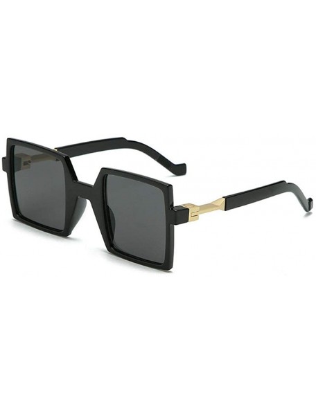 Square Ultra light fashion Lady Brand Designer Square Sunglasses Vintage men Sun glasses UV400 - Grey - CJ18S55XD45 $14.08