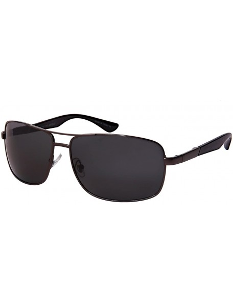 Oversized Oversized Metal Polarized Aviators 1205-P - Matte Gunmetal - CB182ERWLY4 $9.98