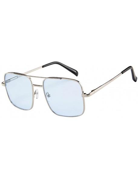Oversized Women Men Vintage Retro Glasses Unisex Fashion Oversize Frame Sunglasses Eyewear - H - CR1905AAKZ2 $10.14