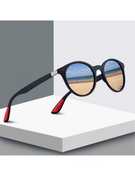 Goggle Ultralight Polarized Sunglasses Men Women Oval Frame Legs Round Sun Glasses Driving Goggles Black C4 Black-Tea - CU194...
