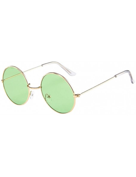 Sport Women Men Vintage Retro Unisex Fashion Circle Frame Sunglasses Eyewear - 4192c - C618ROYQ0RG $10.01
