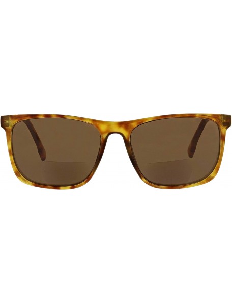 Square Highbrow Square Hideaway Bifocal Sunglasses- Honey Tortoise- 56 mm + 1.5 - CG18XDDG23H $17.44