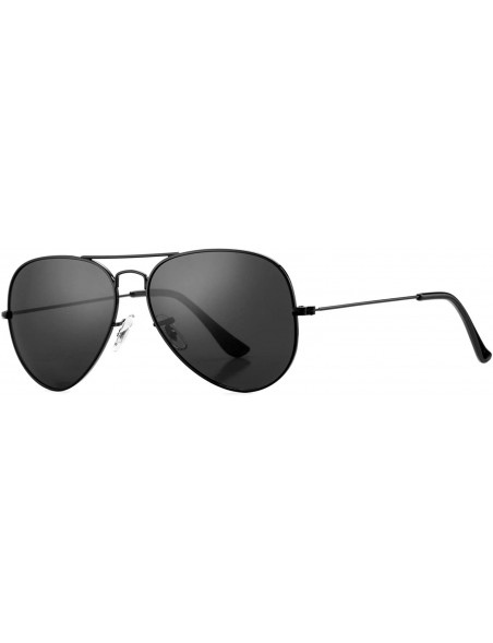 Round Classic Polarized Aviator Sunglasses for Men and Women UV400 Protection - CQ18RY56LGO $16.77