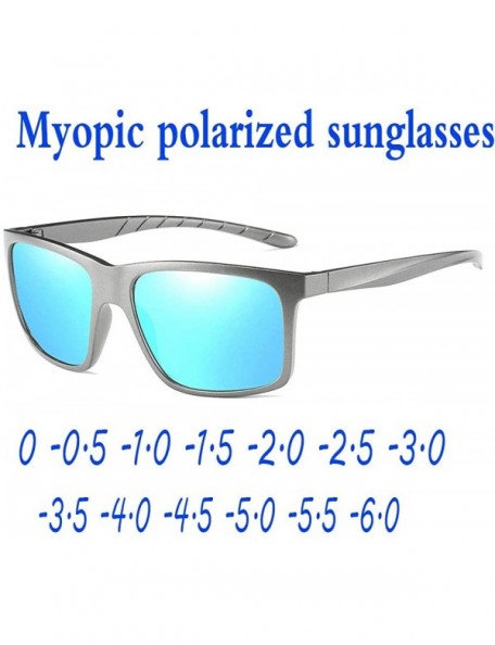 Sport new custom men's myopia polarized sunglasses sports colorful driving fishing polarized sunglasses - Gun - CD18Z0Z35RZ $...