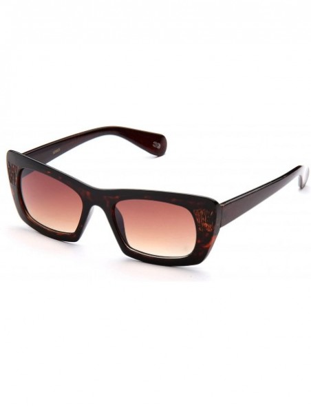 Oversized Oversize Butter Fly Fashion Sunglasses for Women UV Protection - Brown - C717YU86TQ2 $10.65