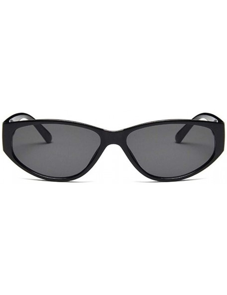 Round Sexy Cat Eye Sunglasses Women Mirror Sun Glasses Ladies Round Lens Shades For Female Eyewear UV400 - Yellow - CT198XN0L...