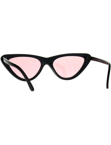 Cat Eye Pop Color Retro Vintage Style Cat Eye Womens Plastic Sunglasses - Pink - C4189LSN2L5 $10.69