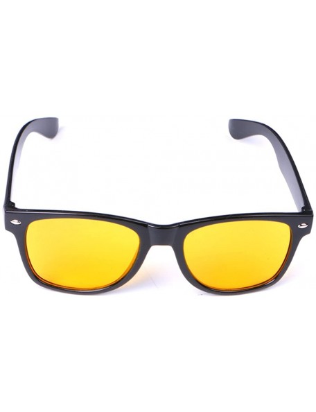 Square Unisex Yellow Lenses Night-Vision Glasses Night Driving Glasses - C1193W9SWO7 $11.02