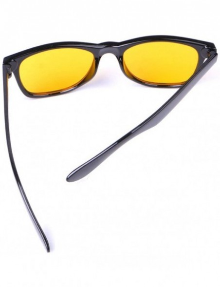 Square Unisex Yellow Lenses Night-Vision Glasses Night Driving Glasses - C1193W9SWO7 $11.02