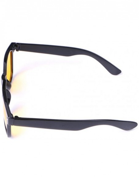 Square Unisex Yellow Lenses Night-Vision Glasses Night Driving Glasses - C1193W9SWO7 $11.02