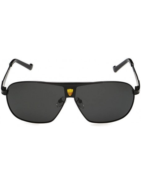 Aviator Army Quality Sunglasses Stable Frame Explosion Proof Lens Aviator 62mm - Black/Black - C51218U3U0J $14.07