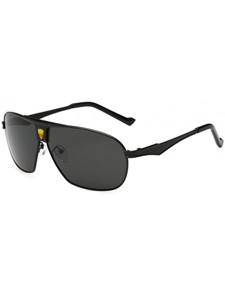 Aviator Army Quality Sunglasses Stable Frame Explosion Proof Lens Aviator 62mm - Black/Black - C51218U3U0J $14.07