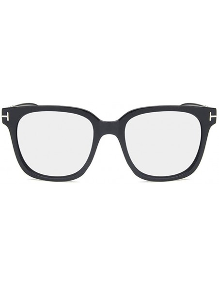 Square Unisex Sunglasses Fashion Bright Black Grey Drive Holiday Square Non-Polarized UV400 - Bright Black White - CP18RLU5MK...