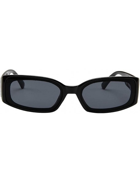 Oval Men And Women Sunglasses Lightweight Fashion Personality Mirror Polarized Lenses Sunglasses Plastic Box - Black - C518SQ...