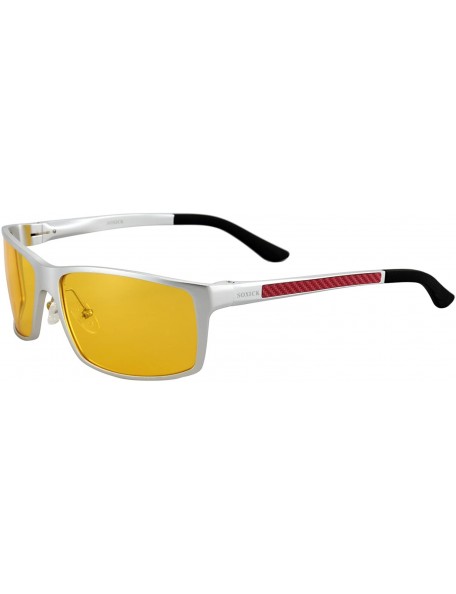Sport Night Driving Glasses Anti Glare Polarized Night Vision Sunglasses for men women (Black b) - CZ195LQD25R $28.26